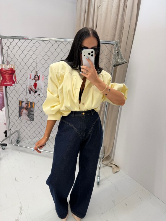 la milla bomberka bananowa, la milla  bomberka banan, la milla bomberka wiskozowa, la milla bomberka z wiskozy na wiosnę, la milla bananowa kurtka, la milla bananowa bomberka do wiosennych stylizacji