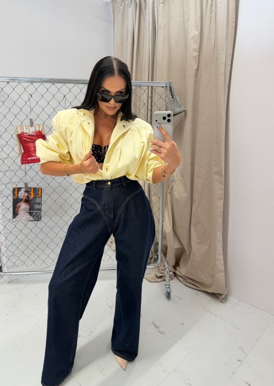 la milla bomberka bananowa, la milla  bomberka banan, la milla bomberka wiskozowa, la milla bomberka z wiskozy na wiosnę, la milla bananowa kurtka, la milla bananowa bomberka do wiosennych stylizacji