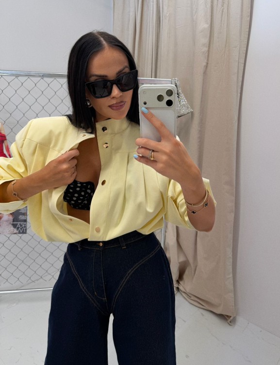 la milla bomberka bananowa, la milla  bomberka banan, la milla bomberka wiskozowa, la milla bomberka z wiskozy na wiosnę, la milla bananowa kurtka, la milla bananowa bomberka do wiosennych stylizacji