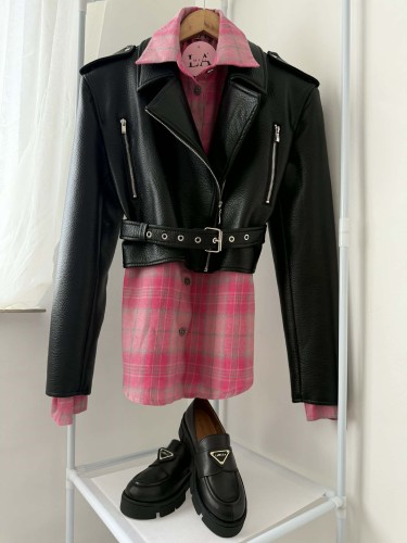 la milka kurtka skórzana czarna, la milla kurtka skóra czarna, la milla kurtka ramoneska, la milla ramoneska skórzana, la milla skórzana kurtka na wiosnę, la milla krótka ramoneska