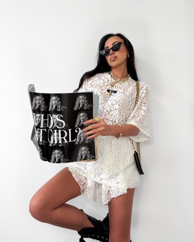 la milla Tshirt koronkowy biały,  la milla bluzka koronkowa biała, la milla tshirt koronka biała, la milla bluzka koronka biała, stylizacja wiosenna, koronkowa bluzka do jeansów, koronkowe stylizacje