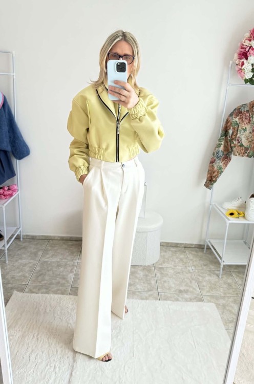 la milla spodnie kokosowe w kant, la milla kokosowe spodnie szerokie w kant, la milla spodnie z szeroką nogawką, la milla ecru spodnie eleganckie na komunię, la mila spodnie ecru na wiosnę, eleganckie spodnie la milla, la milla garnitur ecru