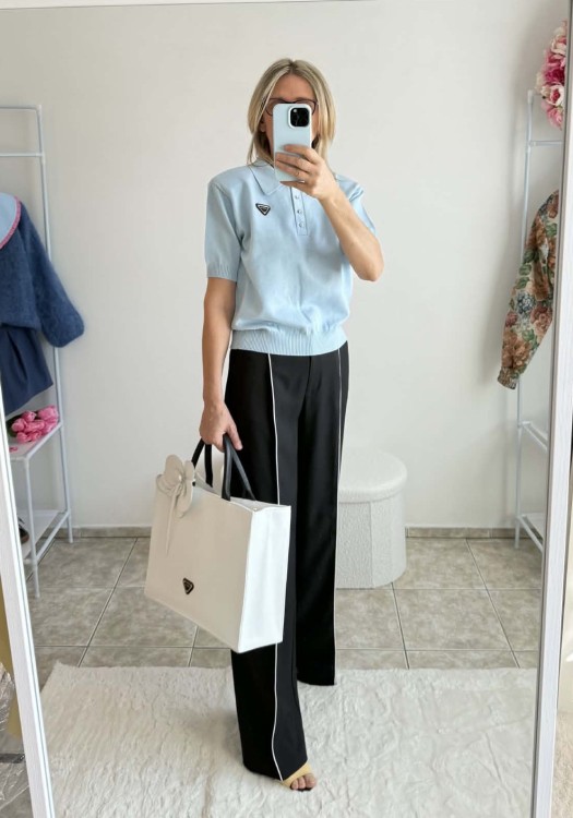 la milla czarne spodnie z białym lampasem, la milla eleganckie czarne spodnie, la milla spodnie w kant z białym lampasem, la milla czarne eleganckie spodnie na wiosnę, la milla eleganckie czarne spodnie na chrzciny