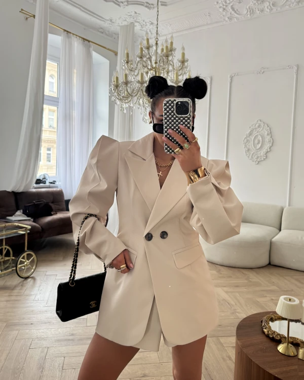 la milla marynarka wigilia 2.0 beżowa, la milla marynarka wigilia beżowa, la milla beżowa marynarka wigilia 2.0, la milla beżowa marynarka na chrzciny, la milla marynarka na komunię, la milla elegancka beżowa marynarka wigilia