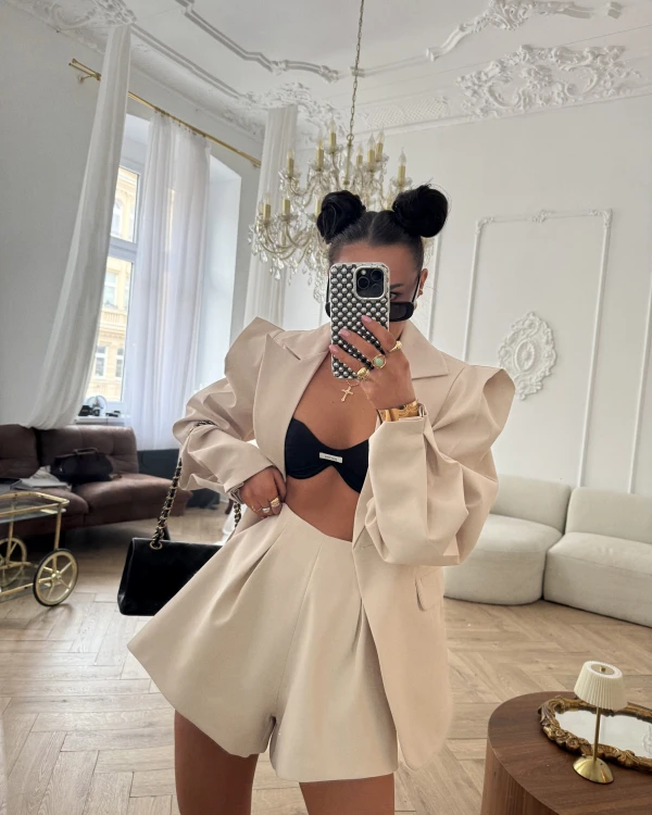 la milla marynarka wigilia 2.0 beżowa, la milla marynarka wigilia beżowa, la milla beżowa marynarka wigilia 2.0, la milla beżowa marynarka na chrzciny, la milla marynarka na komunię, la milla elegancka beżowa marynarka wigilia