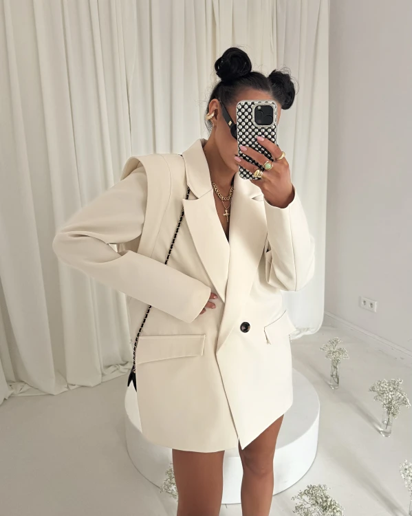 la milla marynarka wigilia beżowa, la milla wigilia beżowa, marynarka damska beżowa, marynarka damska la milla, beżowa marynarka, la milla elegancka marynarka wigilia beżowa na chrzciny, la milla marynarka wigilia na komunię