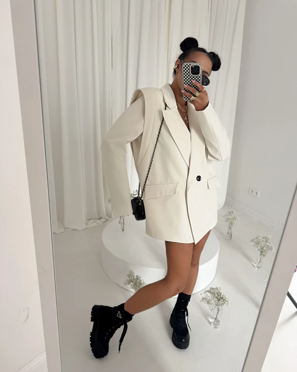 la milla marynarka wigilia beżowa, la milla wigilia beżowa, marynarka damska beżowa, marynarka damska la milla, beżowa marynarka, la milla elegancka marynarka wigilia beżowa na chrzciny, la milla marynarka wigilia na komunię