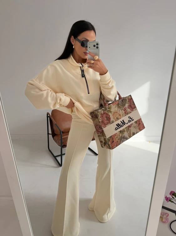 la milla bluza bananowa Aspen, bluza bawełniana Aspen la milla na wiosnę, bluza Aspen la milla z kołnierzem, bluza ze stójką la milla, ciepła bluza la milla, bananowa bluza la milla, ciepła bluza bawełniana na wiosnę, bluza Aspen do legginsów la milla