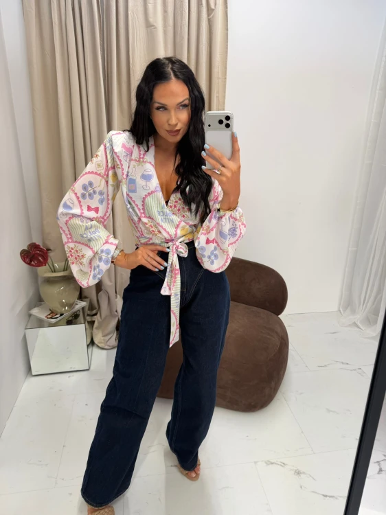 la milla wiązana koszula śmietana na lato, koszula na randkę la milla, la milla bluzka wiązana kremowa, la milla kremowa bluzka z szerokimi rękawami, la milla bluzka śmietankowa na wiosnę, la milla wiskozowa koszula wiązana la dolce vita do jeansów