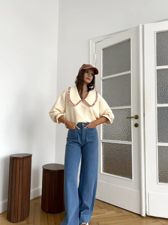 purpura spodnie jeansowe, purpura jeansy, purpura spodnie jeansowe vintage, purpura jeansy szerokie nogawki, purpura jeansy vintage, purpura jeansy rozszerzane nogawki, purpura jeansy na wiosnę