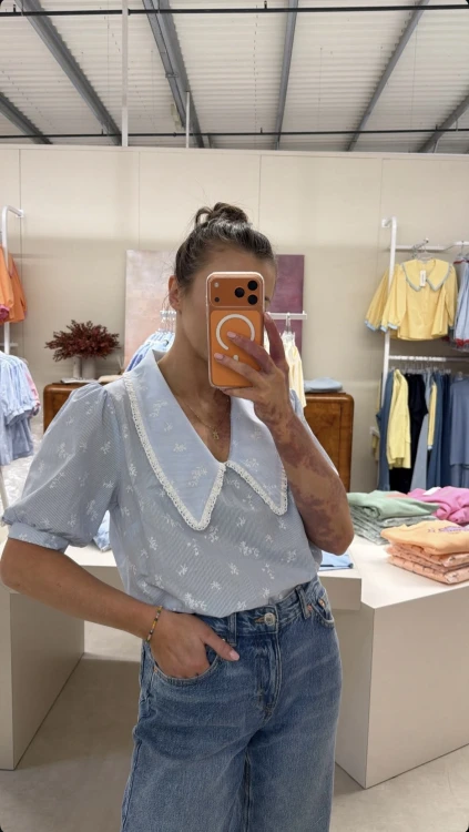 koszula purpura, koszula z kołnierzykiem, koszula vintage, koszula damska z kołnierzykiem, koszula damska na wiosnę, koszula damska do jeansów, koszula z kołnierzykiem niebieska, koszula damska purpura niebieska, koszula z kołnierzykiem purpura