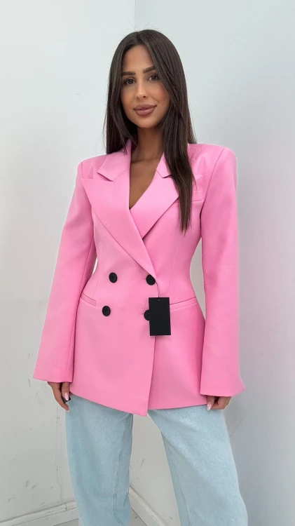 Emo marynarka taliowana różowa, emo elegancka marynarka taliowana na komunię, emo marynarka różowa na chrzciny, emo elegancka marynarka premium na wiosnę, elegancka marynarka premium polska produkcja