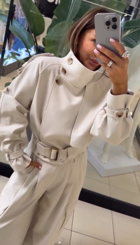 Emo kurtka buch jasny beż, emo kurtka z wysoką stójką, emo kurtka z stójką i pagonami, emo kurtka premium, emo kurtka bawełniana ze stójką i pagonami, emo kurtka buch na wiosnę