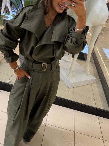 emo komplet buch khaki, emo kurtka buch z wysoką stójką, emo kurtka i spodnie buch khaki, emo bojówki khaki, emo komplet buch khaki na wiosnę, emo kurtka premium khaki na wiosnę