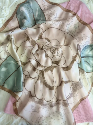 Apaszka damska Floral Beige.