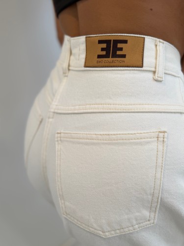Jeansy banany damskie Off White EMO.