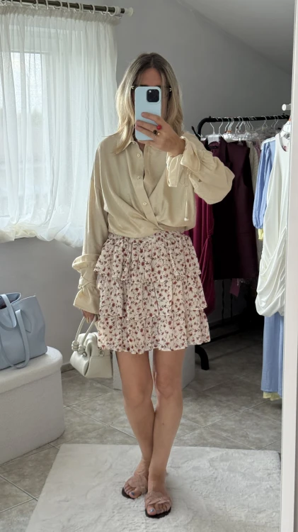 Spódniczka boho do kozaków.