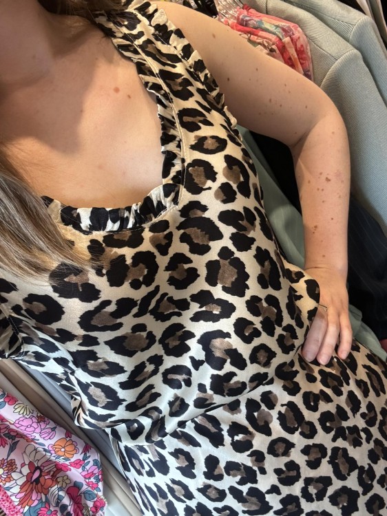 TOP SATYNOWY pantera jasna