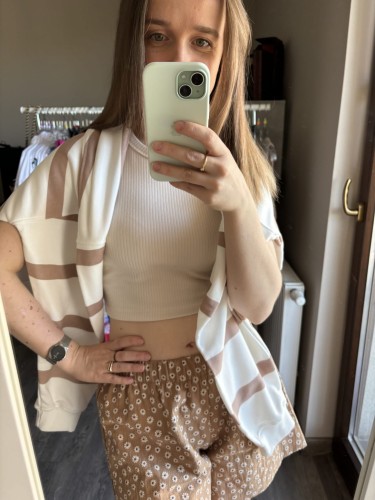 SPODENKI stokrotki kawowy