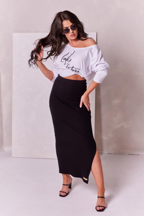 SPÓDNICA maxi czarna