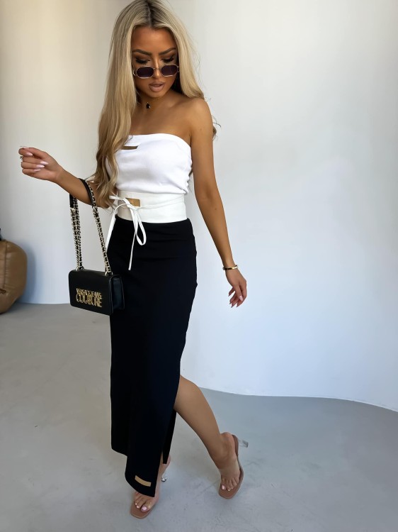 SPÓDNICA maxi czarna