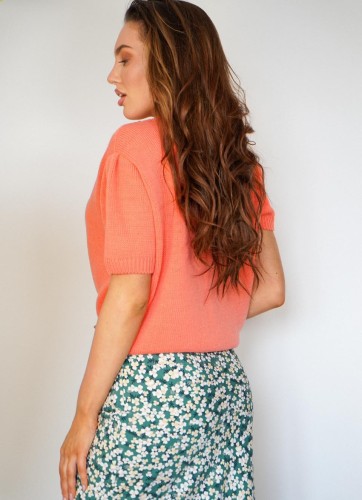 SPÓDNICA kwiaty zielona