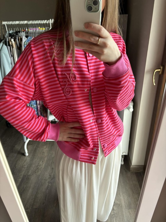 BLUZA bomberka paski