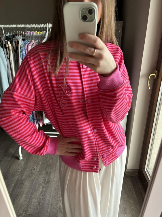 BLUZA bomberka paski