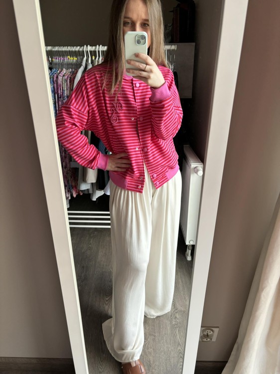 BLUZA bomberka paski