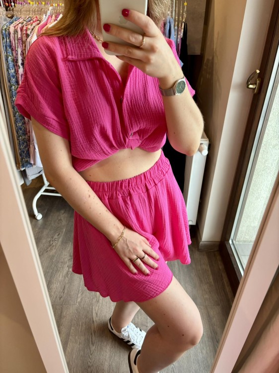 KOMPLET MUŚLINOWY cukierek