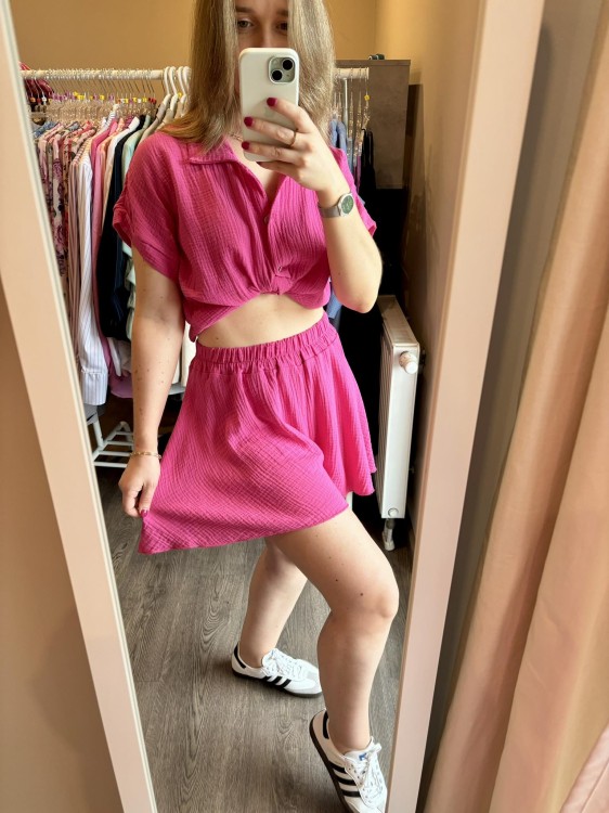 KOMPLET MUŚLINOWY cukierek