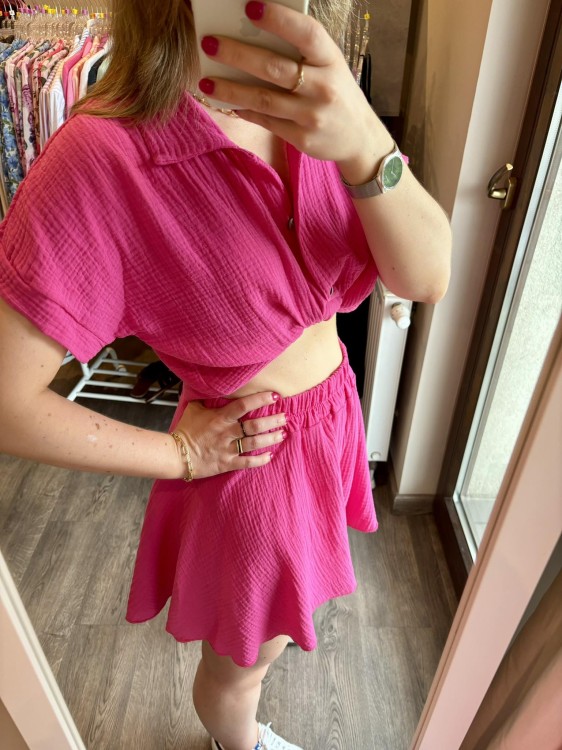 KOMPLET MUŚLINOWY cukierek