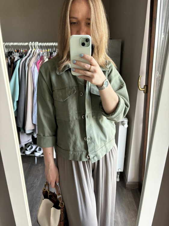 kurtka, kurtka damska khaki, kurtka bawełniana, kurtka khaki, kurtka na wiosnę, kurtka damska