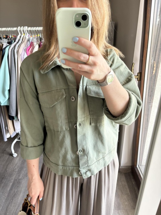 kurtka, kurtka damska khaki, kurtka bawełniana, kurtka khaki, kurtka na wiosnę, kurtka damska