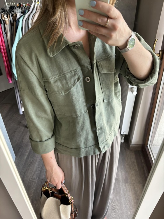 kurtka, kurtka damska khaki, kurtka bawełniana, kurtka khaki, kurtka na wiosnę, kurtka damska