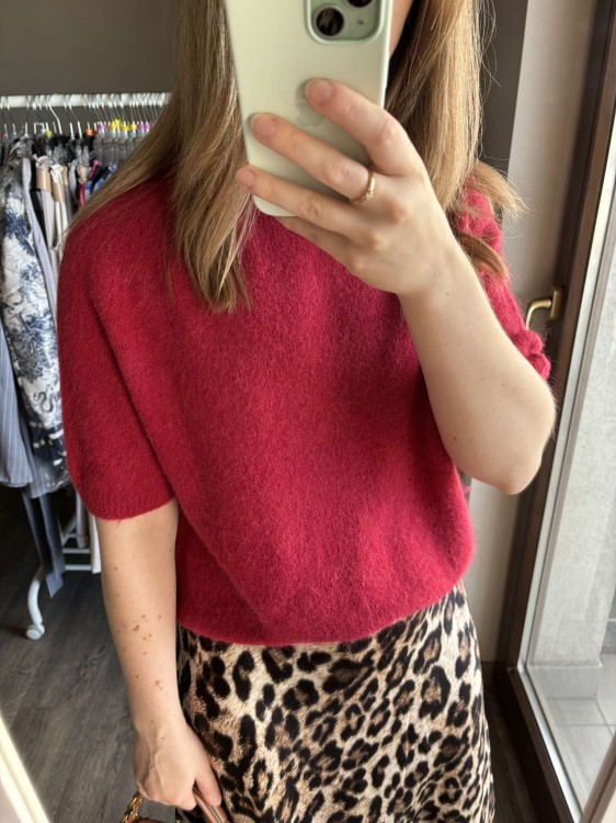 sweter baby alpaka bordowy, sweter wełniany na zimę, sweter baby alpaka, sweter alpaka bordowy, sweter wełniany na jesień do jeansów, ciepły sweter na jesień, sweter alpaka z krótkim rękawem