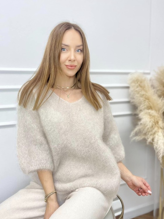 sweter kid moher, sweter moherowy