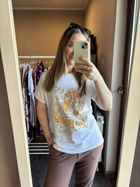 When life gives you Lemons make lemonade, t-shirt lemons, tshirt cytryny, t-shirt damski, tshirt damski biały, bawełniany tshirt damski, bluzka damska bawełniana, biały tshirt, bluzka bawełniana damska, tshirt damski krótki rękawek