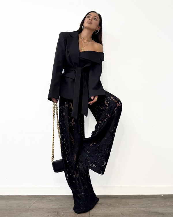 spodnie koronkowe, spodnie koronkowe la milla, la milla, spodnie szerokie, lamilla