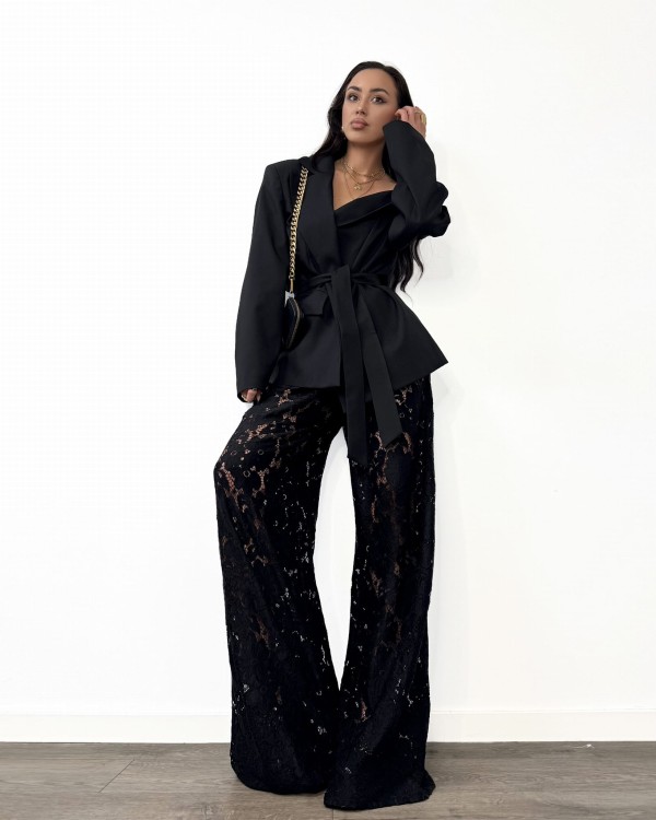 spodnie koronkowe, spodnie koronkowe la milla, la milla, spodnie szerokie, lamilla