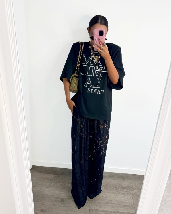 spodnie koronkowe, spodnie koronkowe la milla, la milla, spodnie szerokie, lamilla