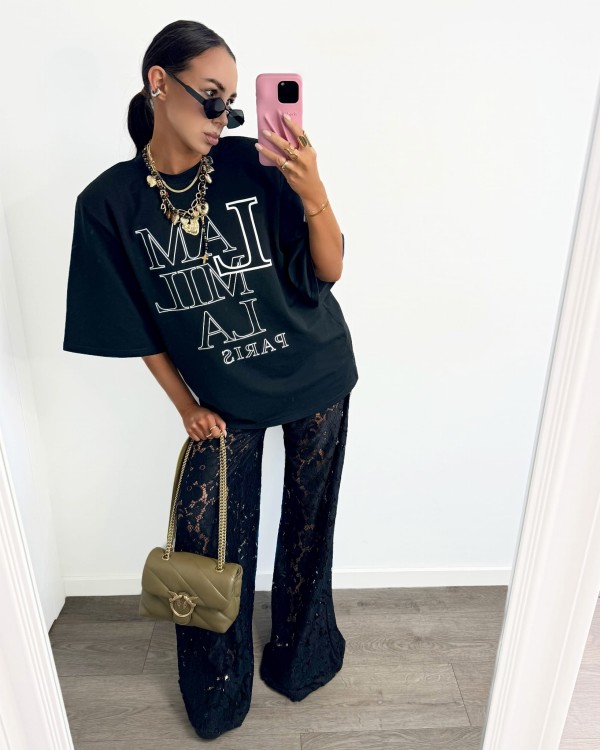 spodnie koronkowe, spodnie koronkowe la milla, la milla, spodnie szerokie, lamilla