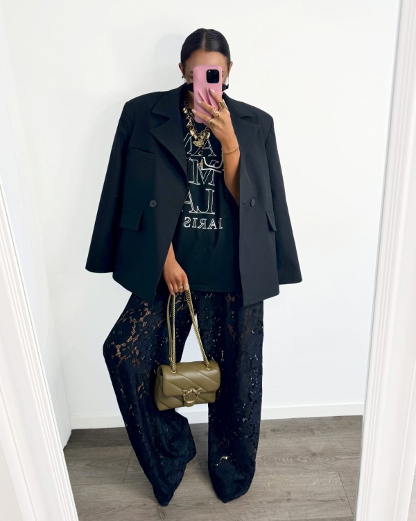 spodnie koronkowe, spodnie koronkowe la milla, la milla, spodnie szerokie, lamilla