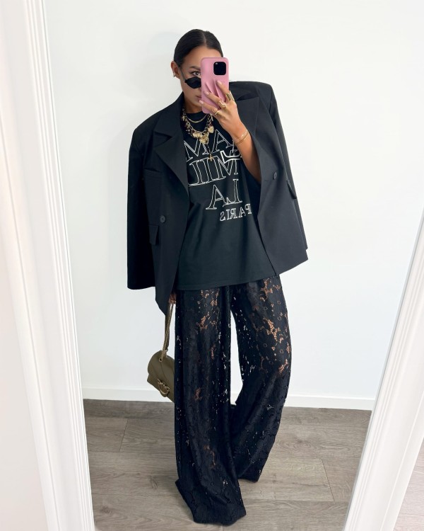 spodnie koronkowe, spodnie koronkowe la milla, la milla, spodnie szerokie, lamilla