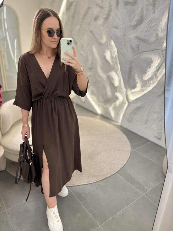sukienka na lato, sukienka ciążowa, sukienka plus size, sukienka wiskozowa czekoladowa, sukienka wiskozowa, lekka sukienka na lato, przewiewna sukienka, zwiewna sukienka, wiskozowa sukienka czekoladowa, czekoladowa sukienka na lato
