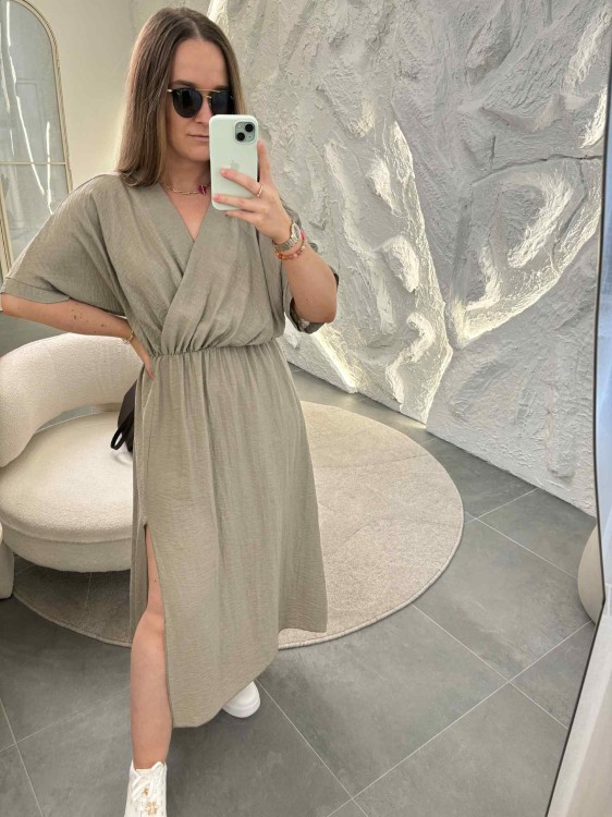 sukienka na lato, sukienka ciążowa, sukienka plus size, sukienka wiskozowa khaki, sukienka wiskozowa, lekka sukienka na lato, przewiewna sukienka, zwiewna sukienka, wiskozowa sukienka khaki, khaki  sukienka na lato
