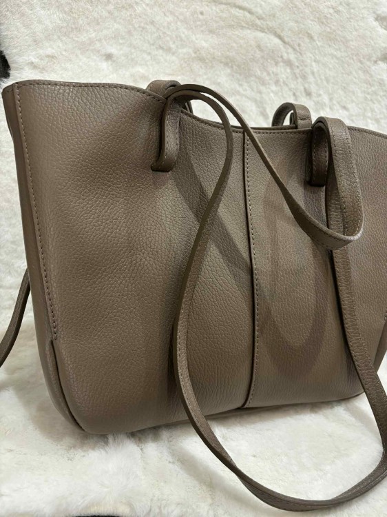 torebka shopper, shopperka, torebka skórzana taupe, torebka skóra naturalna taupe, torebka shopperka, torebka na co dzień