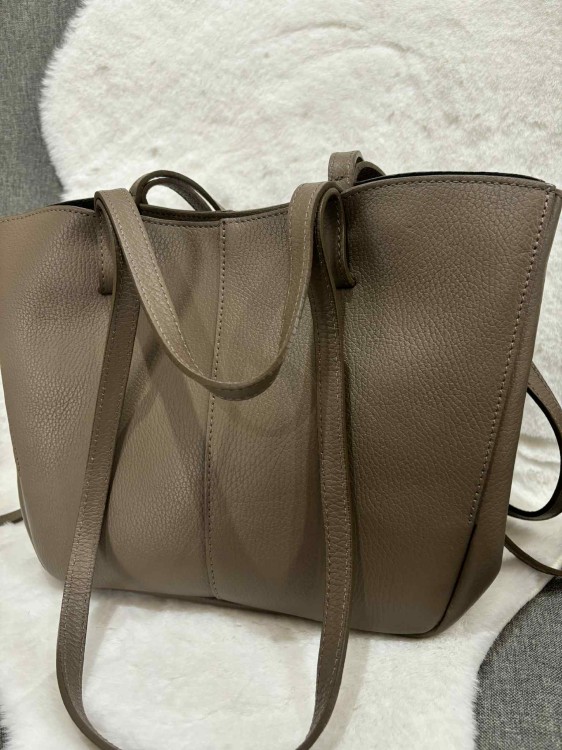 torebka shopper, shopperka, torebka skórzana taupe, torebka skóra naturalna taupe, torebka shopperka, torebka na co dzień