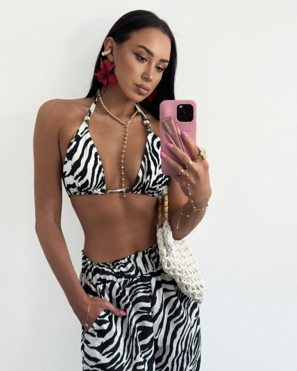 bikini la milla, strój kąpielowy la milla, bikini  zebra, bikini motyw zwierzęcy, strój kąpielowy zebra, lamilla