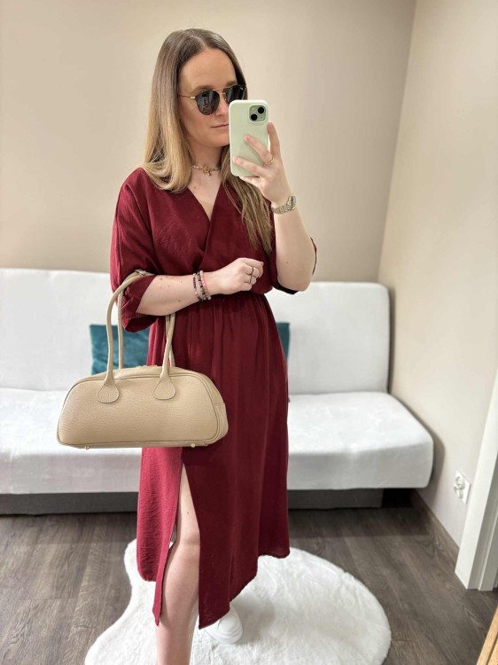 sukienka na lato, sukienka ciążowa, sukienka plus size, sukienka wiskozowa bordowa, sukienka wiskozowa, lekka sukienka na lato, przewiewna sukienka, zwiewna sukienka, wiskozowa sukienka bordowa, bordowa sukienka na lato